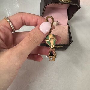 Juicy Couture Hot Air Balloon Keychain charm